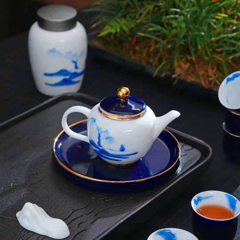 青花瓷功夫茶具套装（一壶两杯）