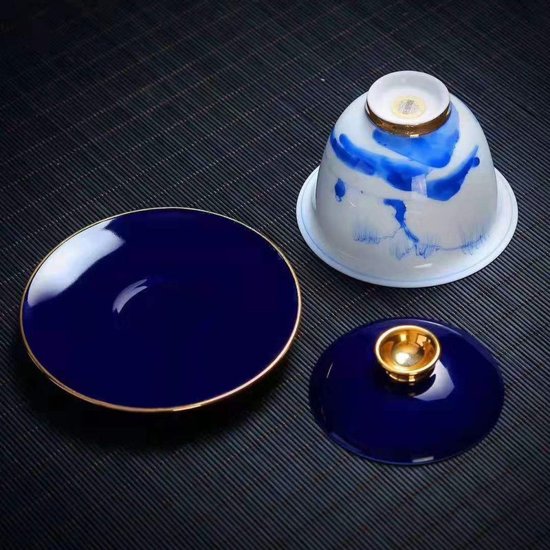 茶具定制的颜色能做准吗？企业色号怎么落到瓷器上